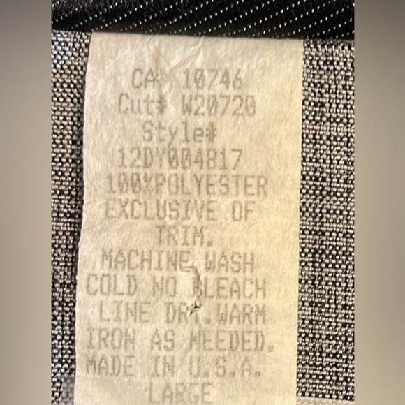 WRAPPER M (L) heathered gray button lightweight tailored blazer silver accents - Picture 4 of 6